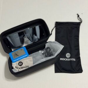 Black/Clear Cycling Glasses